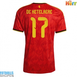 Billiga Belgien Charles De Ketelaere #17 Hemmatröja VM 2026 Kortärmad